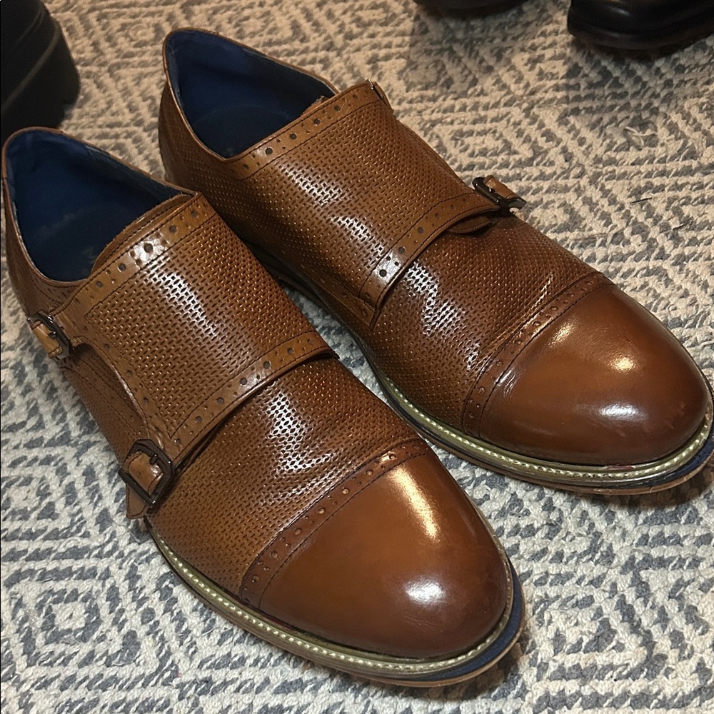 NasonMoretti Tan Leather Men's Oxfords
